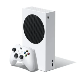 Microsoft Xbox Series S console, white, front view